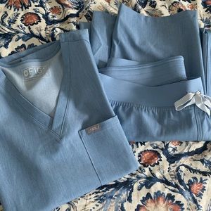 Heather indigo figs scrubs